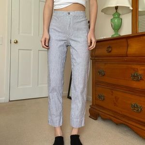 Pacsun stripped trousers w/ elastic band